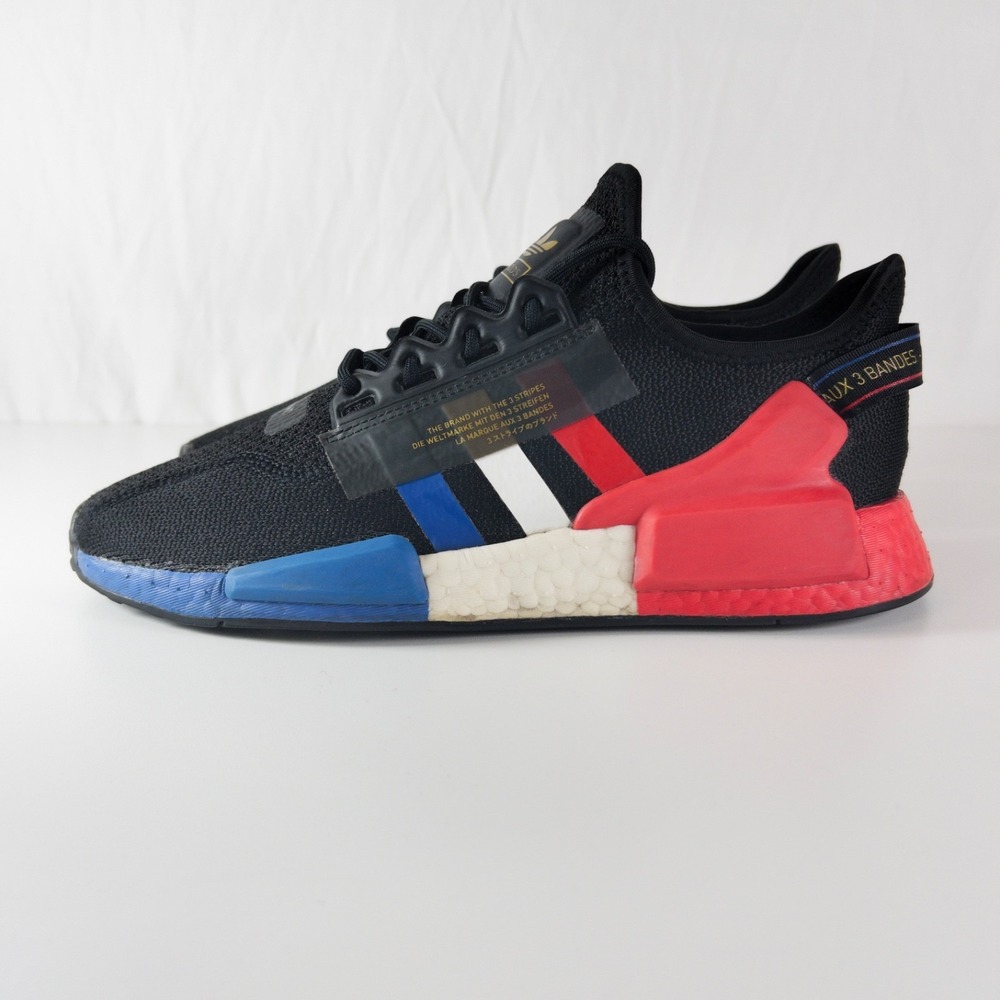 Adidas NMD R1 V2 Paris Knit Mesh Sneakers Casual Running Shoes Mens 8 FY2070 EUC - Picture 2 of 16